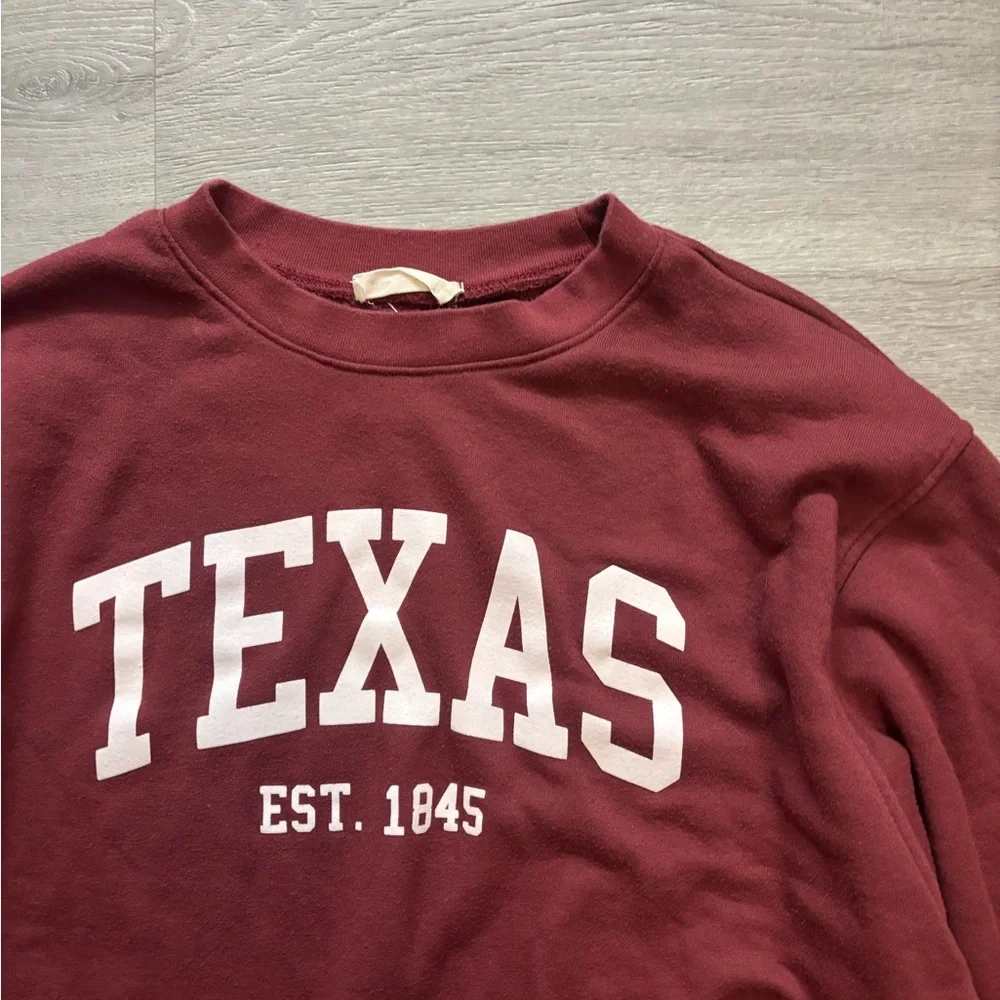 Maroon Texas Sweatshirt - Picture 2 of 2